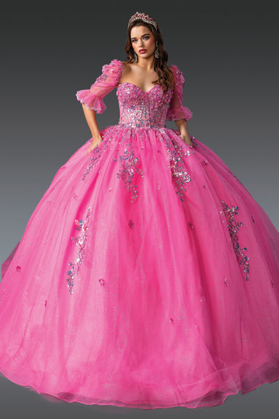 Rose Pink Quinceañera Ball Gown | Queen Collection