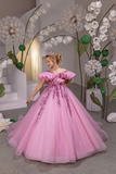 Isadora Belle Pink Couture Girls Pageant Gown | Blush Kids