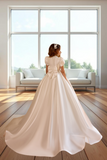 Ivory Girls Satin Dress | Juliette Grace Gown – Pentelei Couture