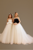 Luxury Flower Girl Dress for Wedding | Pentelei Couture Gown | Designer Kids Ball Gown