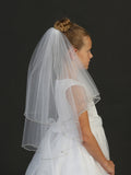 The Sophia Girls First Communion Veil With Crystal Accent