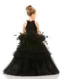 MAC DUGGAL Girls Luxury Pageant Special Occasion Tulle Floor Length Dress