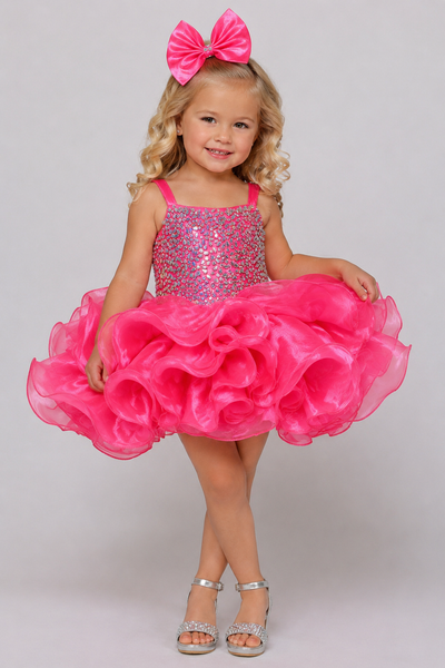 Sugar Kayne Rhinestone Cupcake Pageant Dress