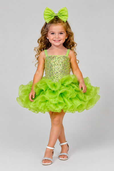 Sugar Kayne Rhinestone Cupcake Pageant Dress