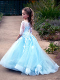 Couture Pageant Flower Girl Gown Baby Special Occasion Party Dress
