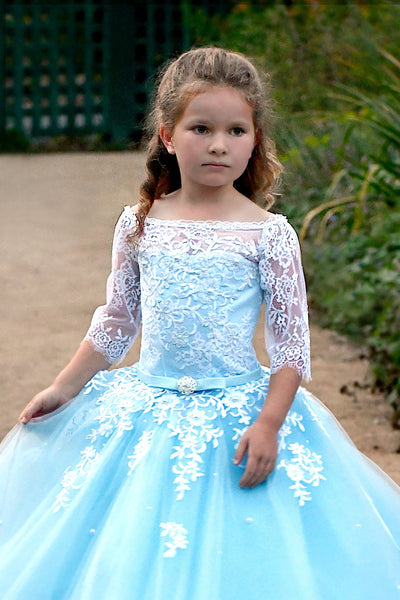 Couture Pageant Flower Girl Gown Baby Special Occasion Party Dress