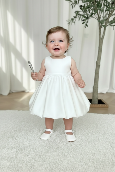 Aureline Grace Off-White Baby Dress | Teter Warm Couture
