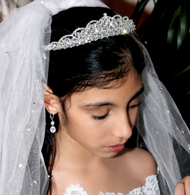 The Adelle First Communion Tiara With Swarovski Crystals