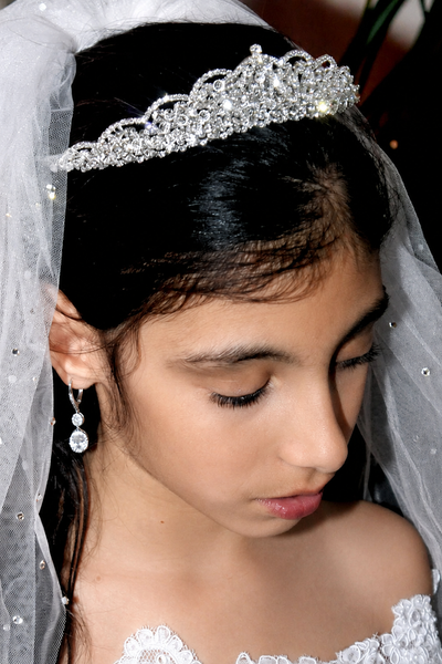 The Adelle First Communion Tiara With Swarovski Crystals