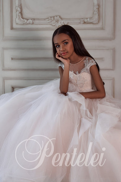 Adrielle Pentelei Couture Gown – Luxury Girls Dress for Special Occasions