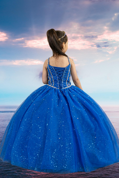 Danica Royal Blue Girls Pageant Dress – Princess Collection