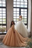 Pentelei Couture White Sparkle Communion & Pageant Gown