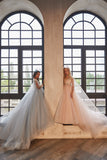Anastelle Grace Ivory Gown with Cape – Pentelei Couture