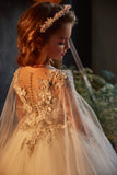 Anastelle Grace Ivory Gown with Cape – Pentelei Couture