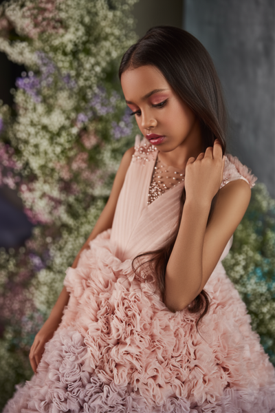 Amoura Pentelei Couture Girls Ombre Pageant Gown
