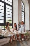 Pentelei Couture Evelina Sequin Bloom Girls Dress