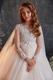 Elegant Communion Flower Girl Gown | Pageant Style by Pentelei Couture