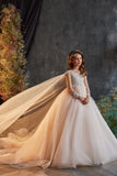 Elegant Communion Flower Girl Gown | Pageant Style by Pentelei Couture