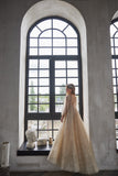 Elegant Lace Communion & Pageant Gown with Sheer Sleeves | Pentelei Couture