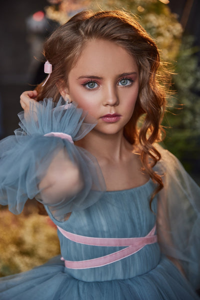 Luxury Pentelei Couture Layered Tulle Gown for Girls – Perfect Special Occasion Dress