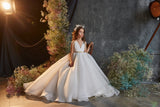 Pentelei Couture Flower Girl Communion Chiffon Gown - For Special Occasions