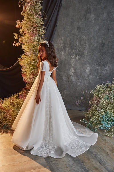 Victoria Bloom Couture Gown - Elegant Communion Dress by Pentelei Couture