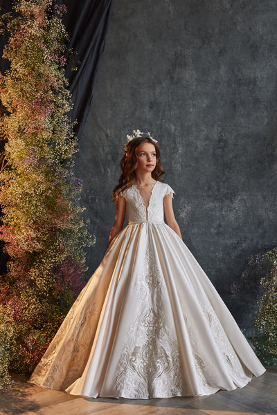 Amara Elite Couture Gown - Luxurious Communion Dress by Pentelei