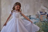 Liora Pentelei Couture White Communion & Pageant Dress