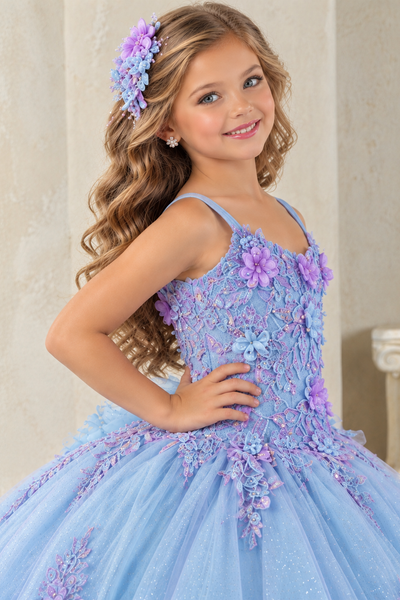 Girls Floral Ball Gown for Pageants & Formal Events