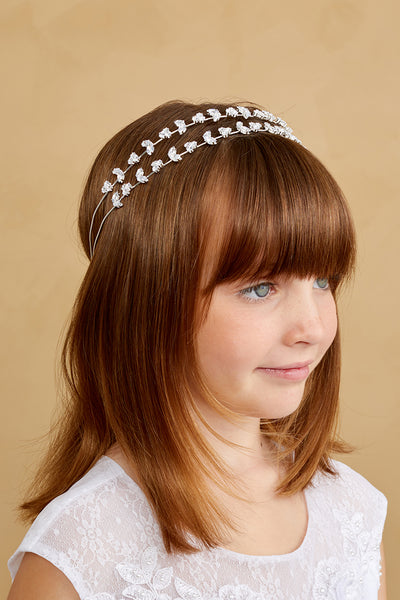 Girls Crystal Vine Headband Special Occasion