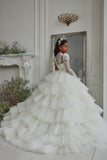 Pentelei Couture Communion Gown – Elegant White Lace