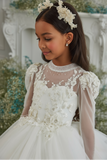 Pentelei Couture Communion Gown – Elegant White Lace