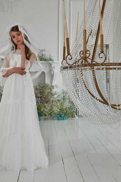 Pentelei Couture White Communion & Flower Girl Dress