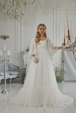 Pentelei Couture White Lace Communion & Special Occasion Gown