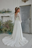 Pentelei Couture White Communion Dress with Long Sleeves