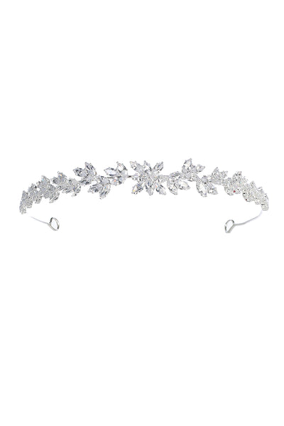 Crystal Leaf Vine Headpiece Communion Hair Accessory