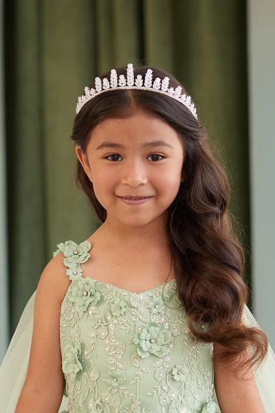 Girls Crystal Tiara Elegant Princess Headpiece