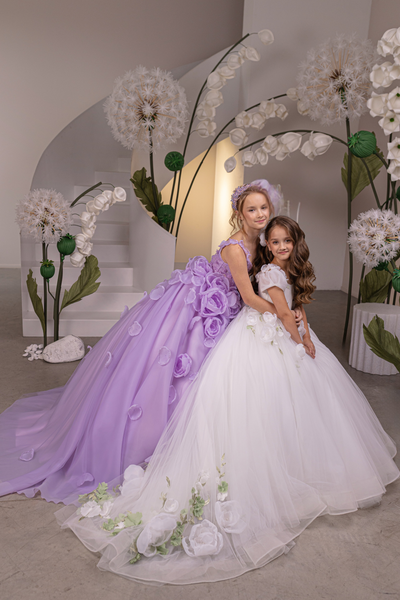 Lavendelle Royale Couture Pageant Ball Gown | Girls Luxury Dress