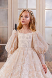 Pentelei Couture Girls Pageant Gown – Special Occasion Flower Girl Dress