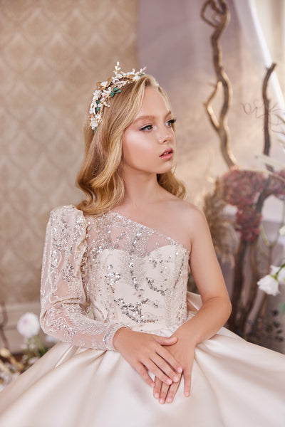 Pentelei Couture Knee-Length One Shoulder Pageant Dress – Special Occasion