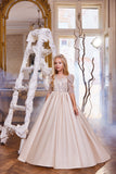 Pentelei Couture Light Cappuccino Flower Girl & Birthday Gown