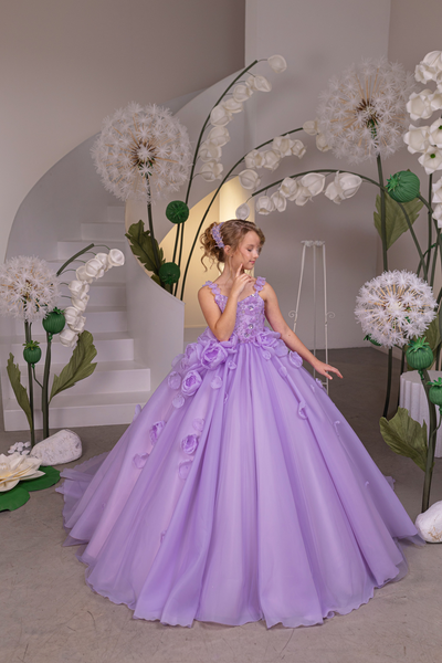 Lavendelle Royale Couture Pageant Ball Gown | Girls Luxury Dress