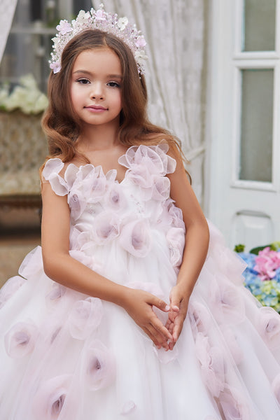 Pentelei Couture Flower Girl Wedding Gown – Pageant & Father-Daughter Dance