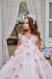 Pentelei Couture Flower Girl Wedding Gown – Pageant & Father-Daughter Dance