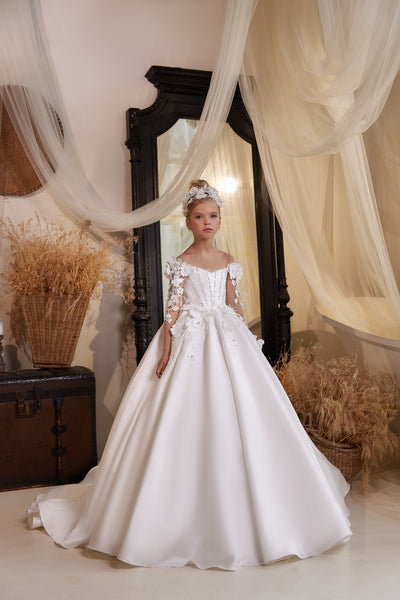 Exquisite Pentelei Couture 3629 Flower Girl Gown