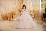 Pentelei Couture Lace Flower Girl & Pageant Gown - Elegant Special Occasion Dress