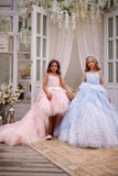 Kids Elegant Layered Tulle Dress | Pentelei Couture | Girls Pageant