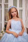 Kids Elegant Layered Tulle Dress | Pentelei Couture | Girls Pageant