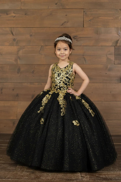 Alessia Red & Gold Girls Pageant Dress – Princess Collection