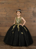 Alessia Red & Gold Girls Pageant Dress – Princess Collection